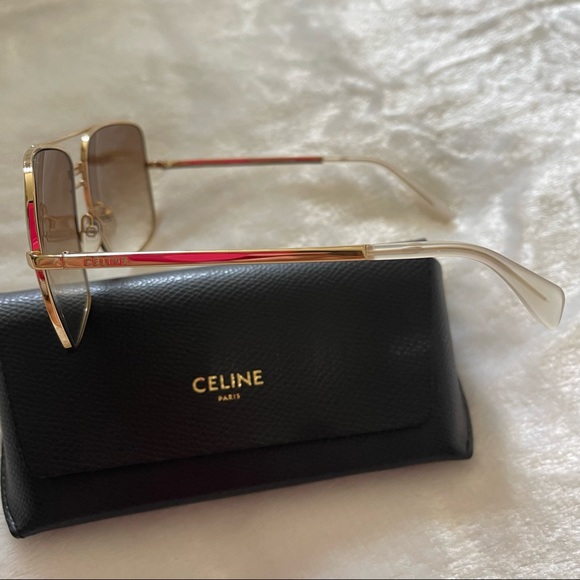 CELINE Sunglasses CL 41808/S Gold - Picture 9 of 13
